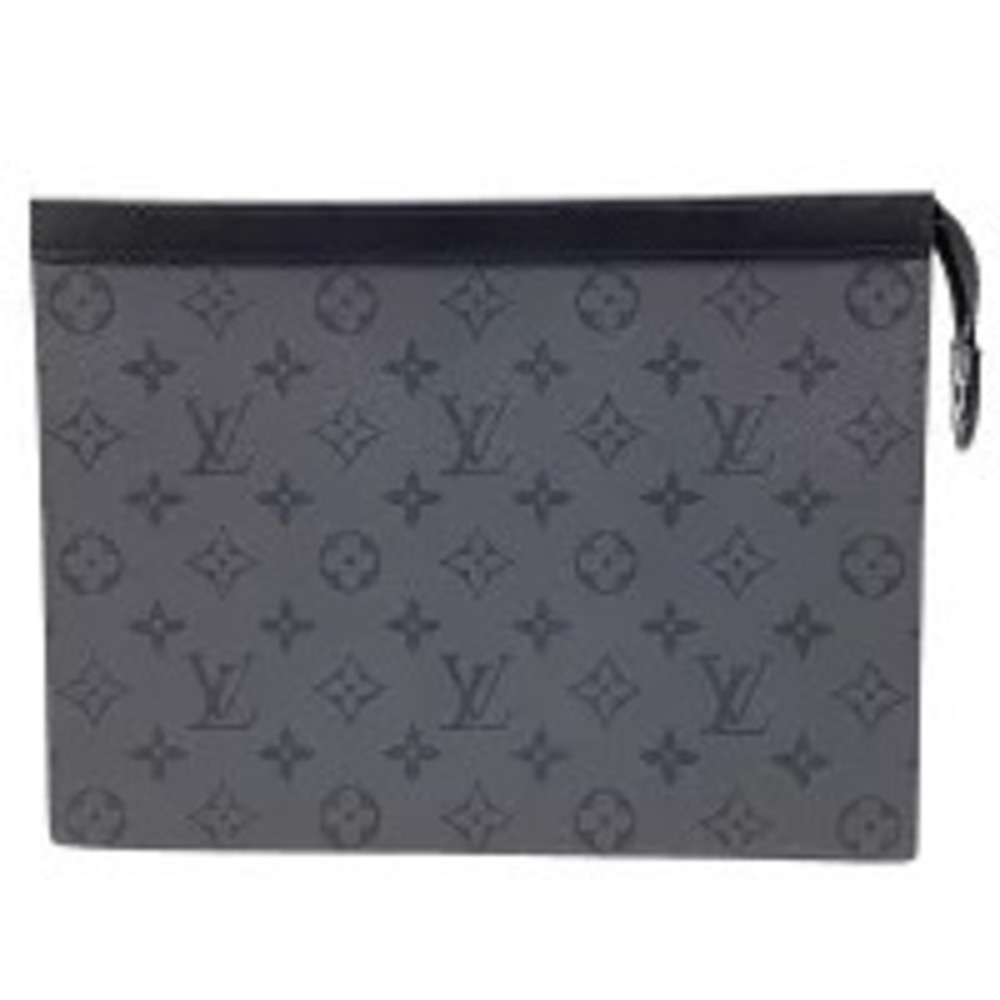 Louis Vuitton Reverse Eclipse Bag Gray Shoulder Pochette Voyage Black Black
